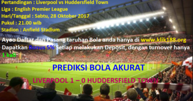 Prediksi Skor Liverpool vs Huddersfield Town 28 Oktober 2017