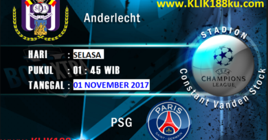 Prediksi skor Paris Saint Germain vs Anderlecht 1 November 2017