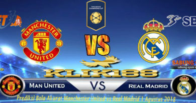 Prediksi Bola Manchester United vs Real Madrid 1 Agustus 2018