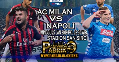 Prediksi AC Milan vs Napoli 27 Januari 2019