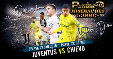 Prediksi Juventus vs Chievo 22 Januari 2019