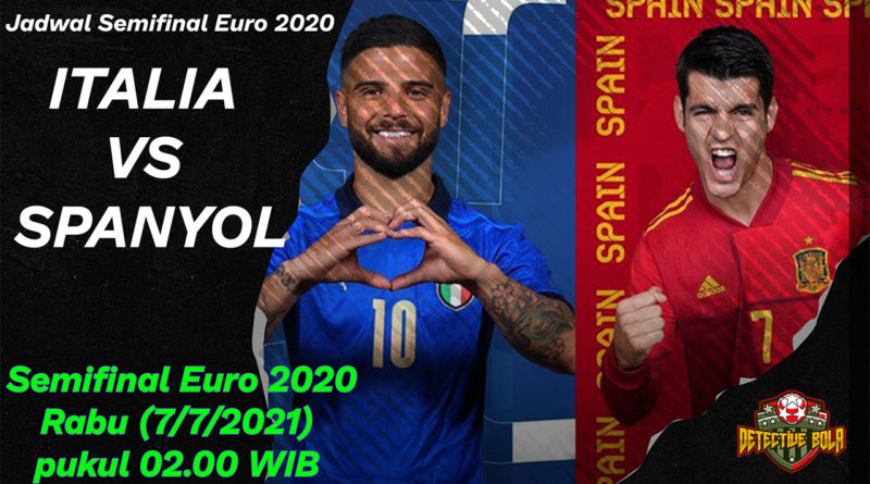 Jadwal semifinal Euro 2020 akan mulai bergulir pada Rabu (7/7/2021) Pukul 02.00 WIB Stadion: Wembley, dengan bentrok Italia vs Spanyol sebagai menu pembuka.